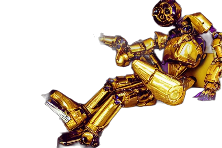 robot, jewelry, weapon, staff transparent PNG cut-out