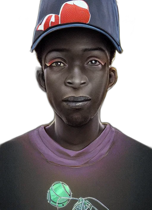 face, hat, creature, mask, photorealistic, concept art, 3d render, cartoon transparent PNG cut-out