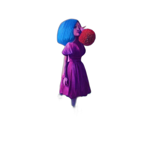 dress, umbrella, robot, creature, concept art, 3d render, pixel art, fantasy art transparent PNG cut-out