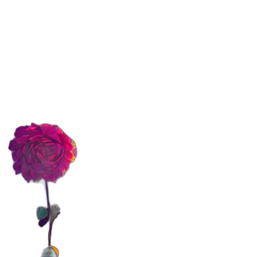 flower, umbrella, staff, crown, pixel art, 3d render, vaporwave, concept art transparent PNG cut-out