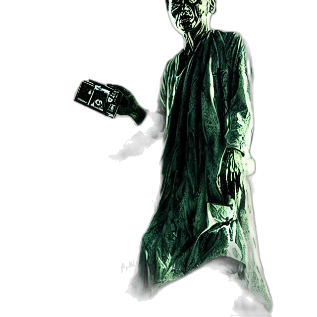 staff, creature, bottle, robot transparent PNG cut-out