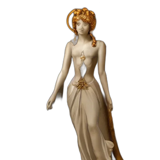 dress, jewelry, concept art, 3d render transparent PNG cut-out