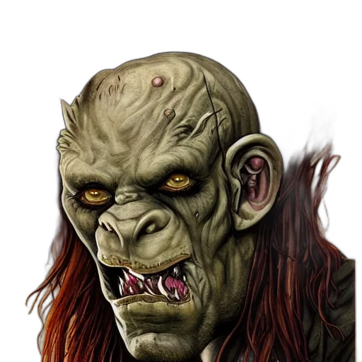 face, creature, mask, staff transparent PNG cut-out
