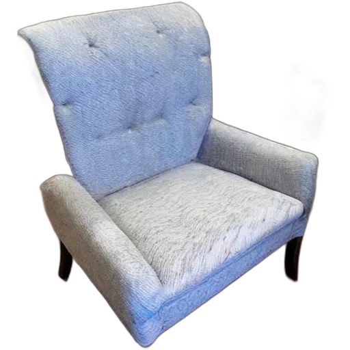 furniture, crown, 3d render, photorealistic, blue, ugly, sale, facebook transparent PNG cut-out