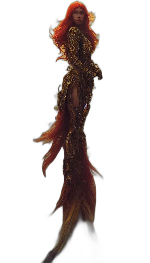 staff, hair, creature, dragon transparent PNG cut-out