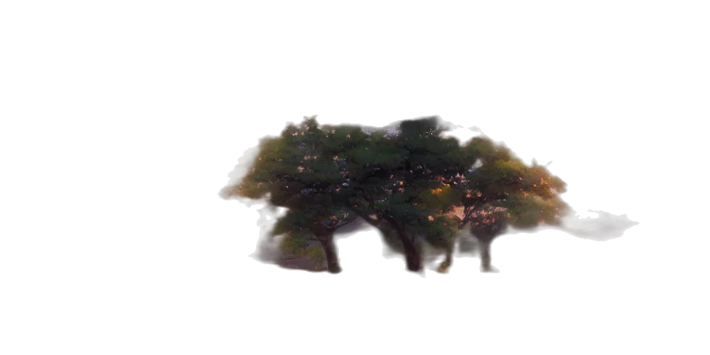 tree, crown, hair, hat, 3d render, photorealistic, concept art, pixel art transparent PNG cut-out