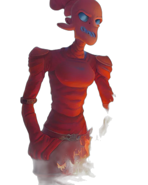 robot, mask, staff, creature, concept art, 3d render, fantasy art, comic book art transparent PNG cut-out