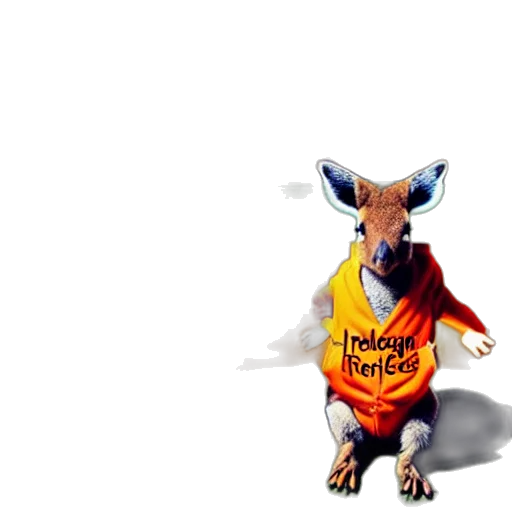 animal, staff, jacket, 3d render transparent PNG cut-out