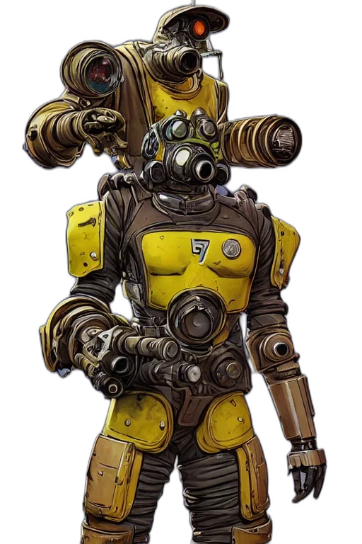 robot, staff, weapon, concept art transparent PNG cut-out