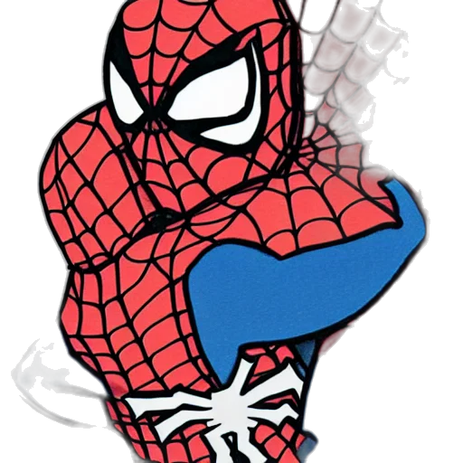 mask, comic book art, cartoon, concept art, pixel art, alien, hugging, spiderman transparent PNG cut-out