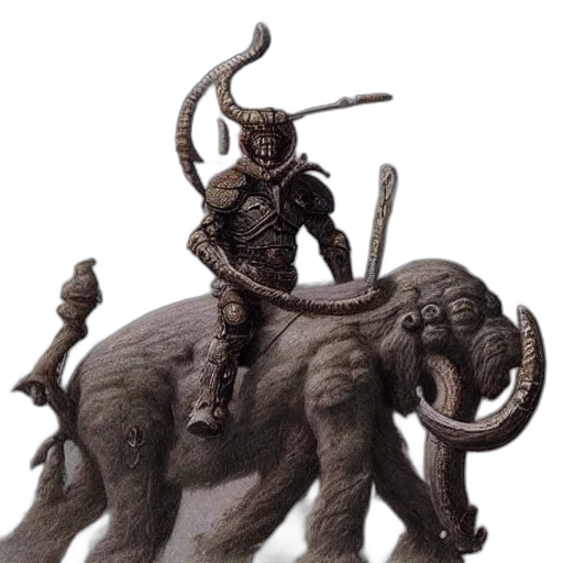 staff, creature, sword, animal, concept art, fantasy art, 3d render, photorealistic transparent PNG cut-out