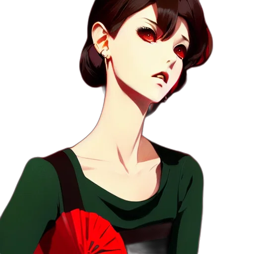 dress, staff, face, concept art transparent PNG cut-out