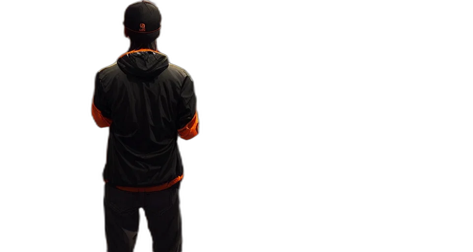 jacket, staff, 3d render, concept art transparent PNG cut-out