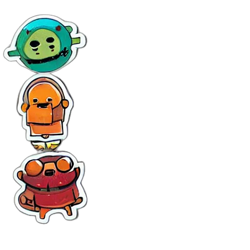 concept art, pixel art, cute, funny transparent PNG cut-out