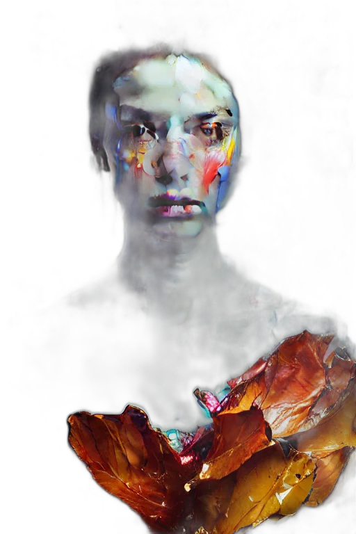face, mask, robot, crown, photorealistic, concept art, fantasy art, oil painting transparent PNG cut-out