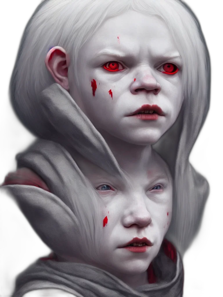 face, mask, creature, concept art, fantasy art, photorealistic, 3d render, red transparent PNG cut-out