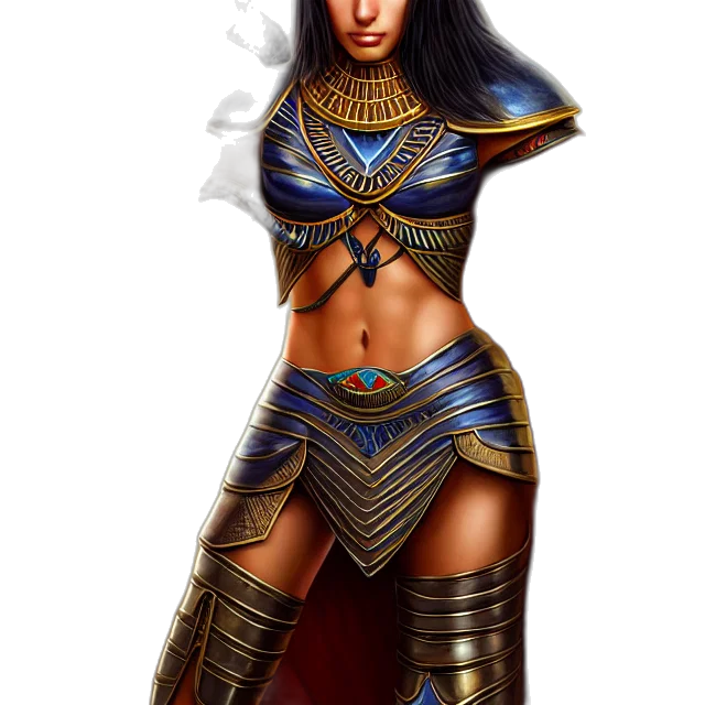 jewelry, fantasy art, concept art, comic book art, pixel art, golden, dark, egyptian transparent PNG cut-out