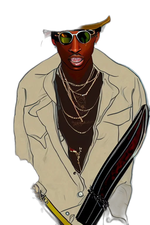 jacket, staff, cartoon, concept art transparent PNG cut-out