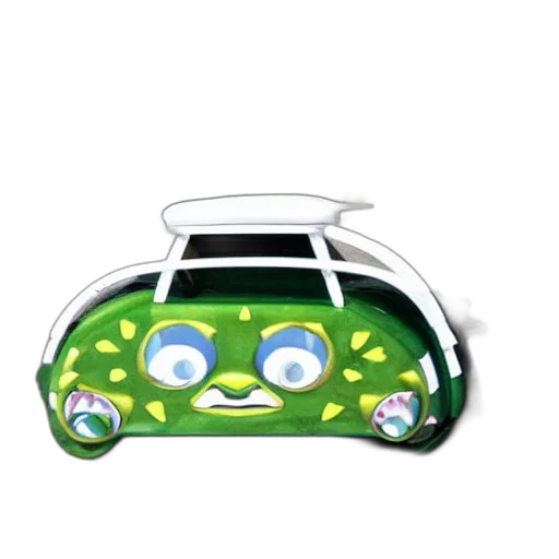 car, concept art, cartoon, 3d render transparent PNG cut-out