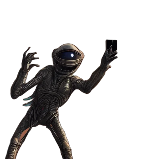 robot, creature, staff, animal transparent PNG cut-out