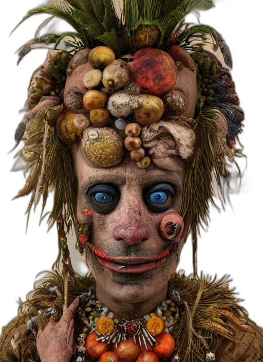mask, face, creature, staff transparent PNG cut-out
