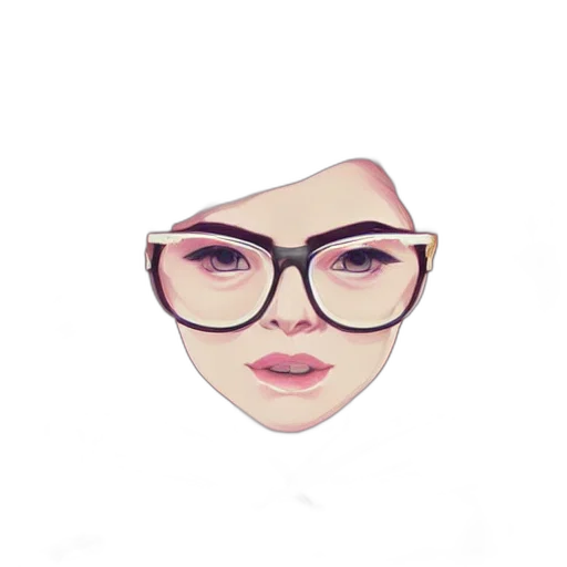 face, mask, jewelry, cartoon, photorealistic, 3d render, anime, pastel transparent PNG cut-out
