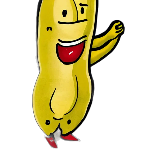 animal, food, staff, concept art, cartoon, photorealistic, 3d render, banana transparent PNG cut-out