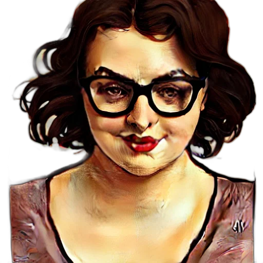 face, dress, creature, staff transparent PNG cut-out