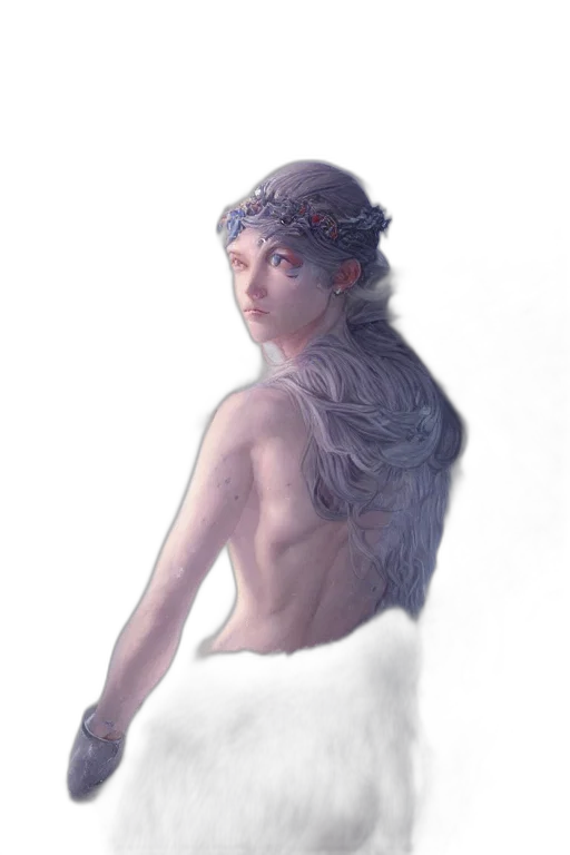 crown, creature, face, dress transparent PNG cut-out