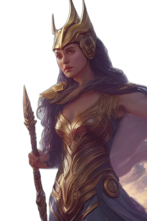 sword, jewelry, fantasy art, concept art, comic book art, photorealistic, golden, goddess transparent PNG cut-out