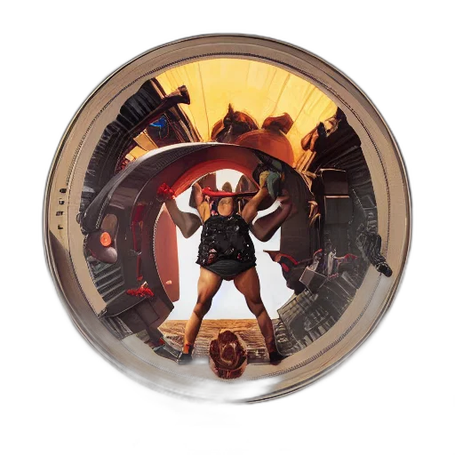 concept art, inch, record, display, intricate, highly, detailed, digital transparent PNG cut-out
