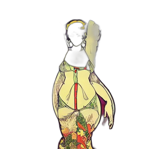 dress, staff, jewelry, jacket, concept art, watercolor, fantasy art, 3d render transparent PNG cut-out