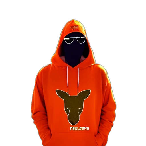 jacket, mask, face, animal, 3d render, pixel art, concept art, fantasy art transparent PNG cut-out