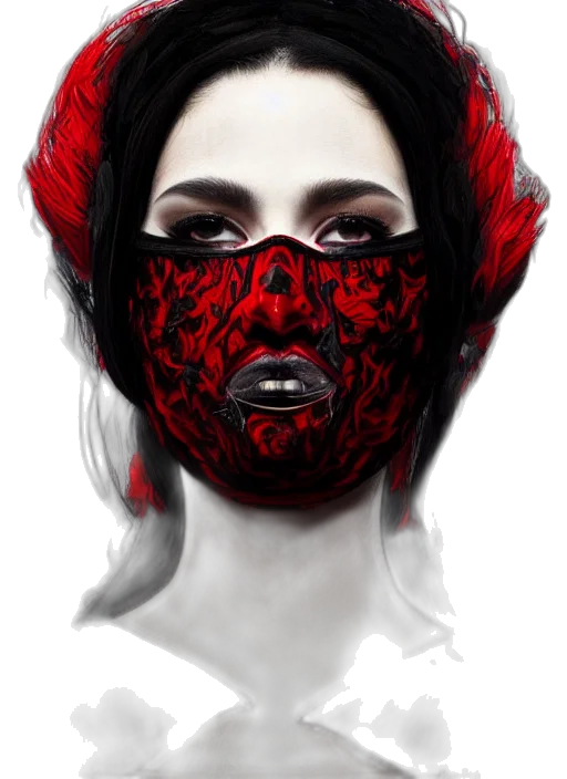 mask, face, fantasy art, concept art transparent PNG cut-out