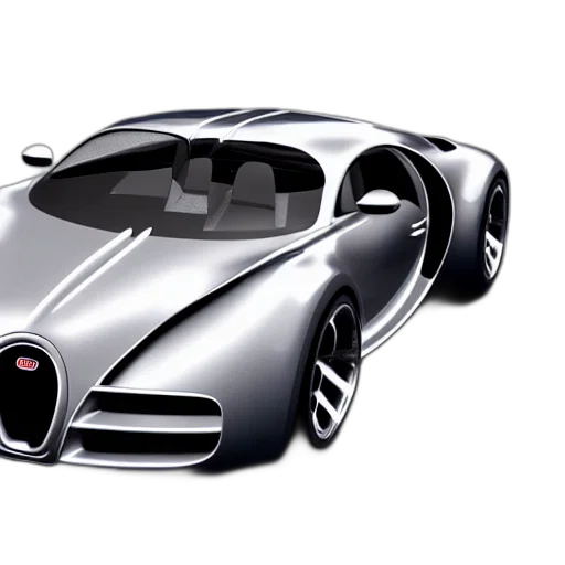 car, 3d render, photorealistic, concept art, cartoon, bugatti, type, atlantic transparent PNG cut-out