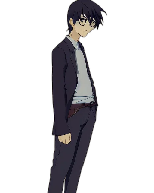staff, jacket, creature, cartoon transparent PNG cut-out