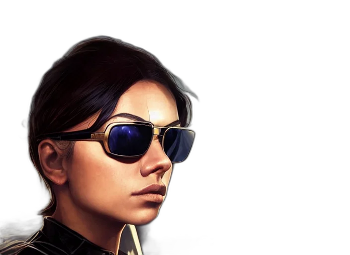 face, jacket, concept art, comic book art transparent PNG cut-out