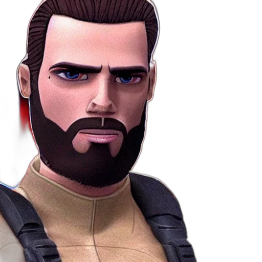 face, 3d render, concept art, comic book art transparent PNG cut-out