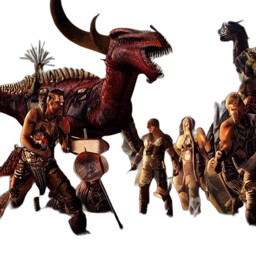 dragon, concept art, fantasy art, 3d render transparent PNG cut-out