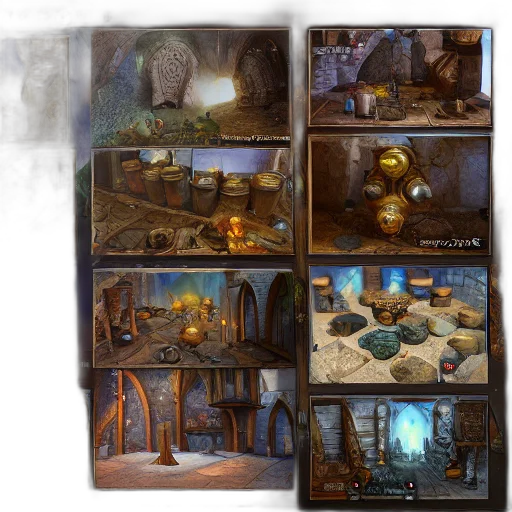 concept art, fantasy art, fire, earth tones, golden, unreal, engine, tony transparent PNG cut-out