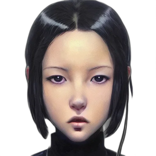 face, robot, mask, hair transparent PNG cut-out