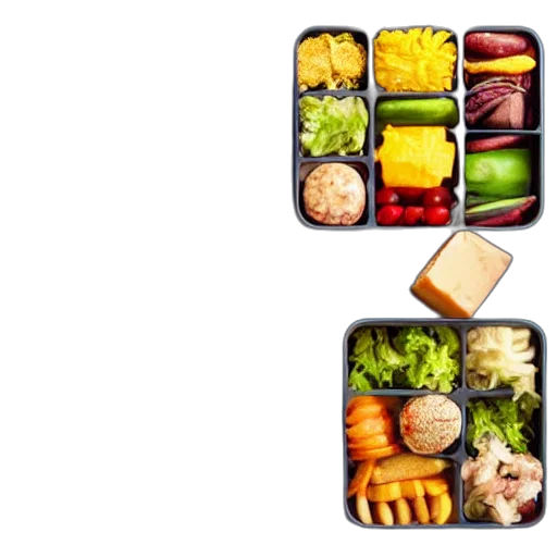 food, colorful, assortment, cubes transparent PNG cut-out