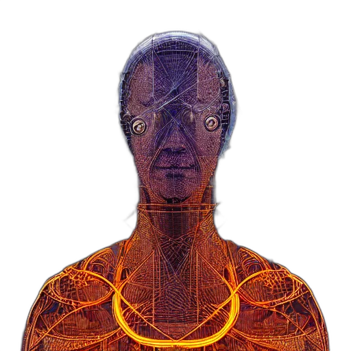 robot, face, mask, jewelry transparent PNG cut-out