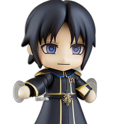 sword, 3d render, anime, concept art, cartoon, wizard, nendoroid, figurine transparent PNG cut-out