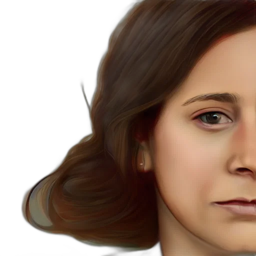face, photorealistic, oil painting, concept art transparent PNG cut-out