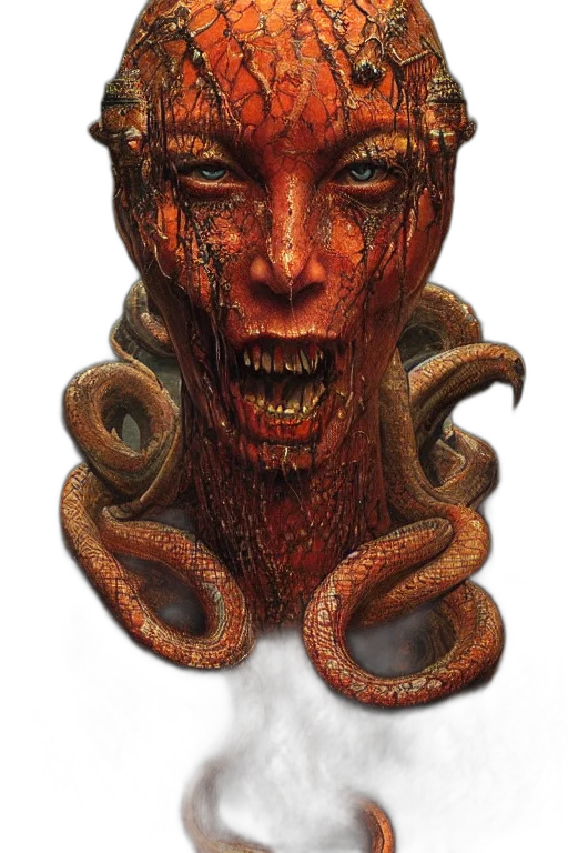 creature, mask, face, crown transparent PNG cut-out