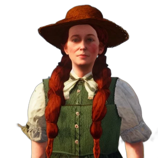 staff, hat, face, dress transparent PNG cut-out