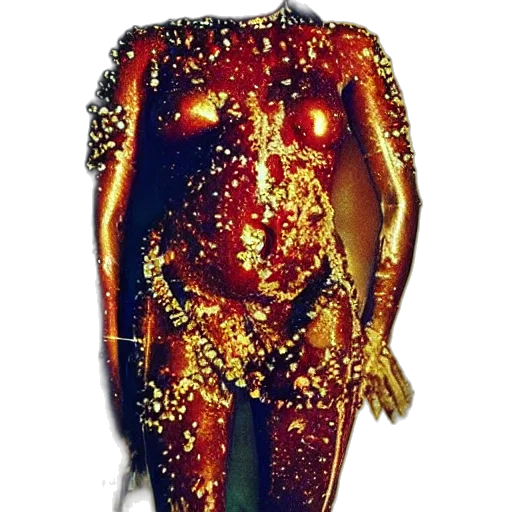 jewelry, dress, creature, crown, concept art, pixel art, cyberpunk, comic book art transparent PNG cut-out