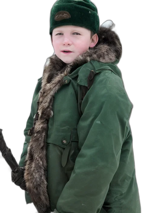 jacket, hat, animal, creature, photorealistic, 3d render, green, earth tones transparent PNG cut-out