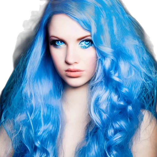 hair, photorealistic, 3d render, fantasy art transparent PNG cut-out